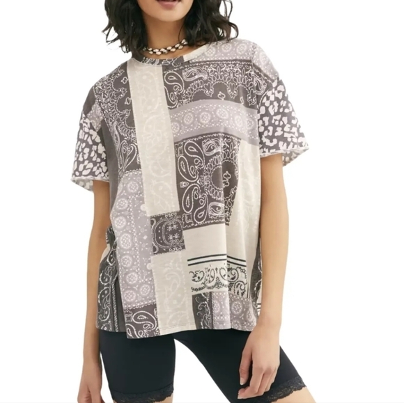 We The Free Tops - We the free patchwork t-shirts